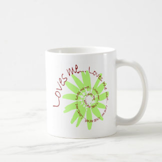 LIEBE ICH GÄNSEBLÜMCHEN Grün Kaffeetasse