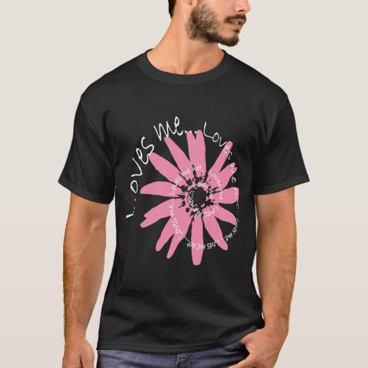 LIEBE ICH GÄNSEBLÜMCHEN-Rot T-Shirt (Vorderseite)