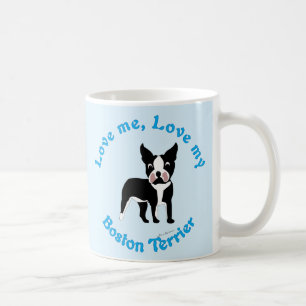 Liebe ich, Liebe mein Boston-Terrier Kaffeetasse