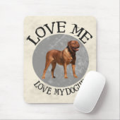 Liebe ich, Liebe mein Dogue Mousepad (Mit Mouse)