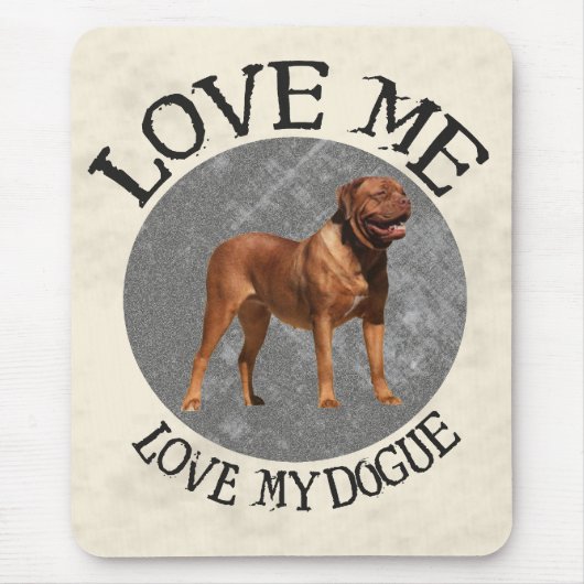 Liebe ich, Liebe mein Dogue Mousepad (Vorne)