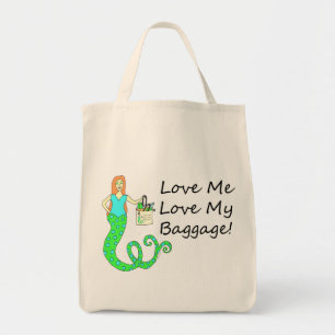 Liebe ich Liebe mein Gepäck!  Meerjungfrau-Tasche Tragetasche