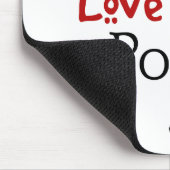 Liebe ich, Liebe mein Pudel Mousepad (Ecke)