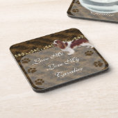 Liebe ich Liebe mein unbekümmertes Untersetzer (Linke Seite)