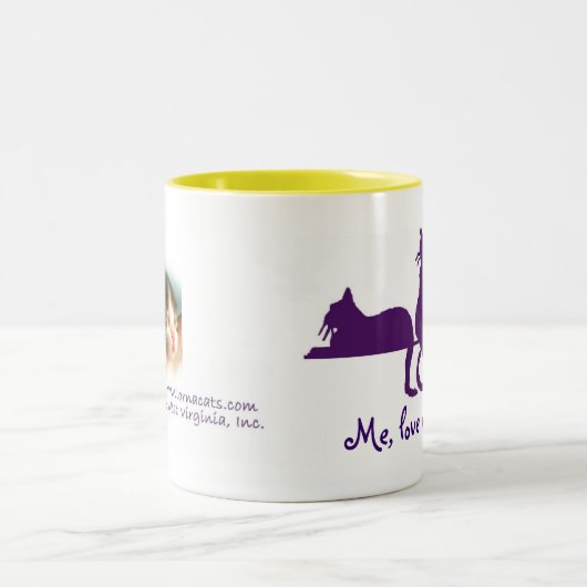Liebe ich, Liebe meine Katze 15oz Tasse (Mittel)
