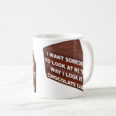 Liebe Ich mag Schokoladenkuchen Funny Mug Kaffeetasse (VorderseiteRechts)