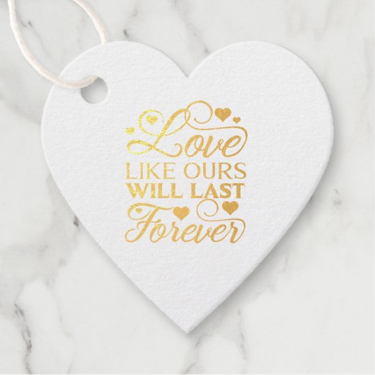 Liebe Ich mag unsere Geschenkanhänger (Vorderseite)