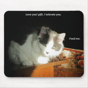 Liebe? Ich toleriere dich Mousepad