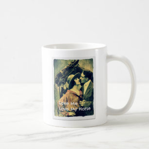 Liebe Ich und Liebe mein Pferd Vintagen Paar Kaffeetasse