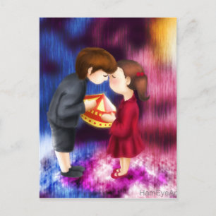 Liebe Ich, wenn du es wagst Postkarte