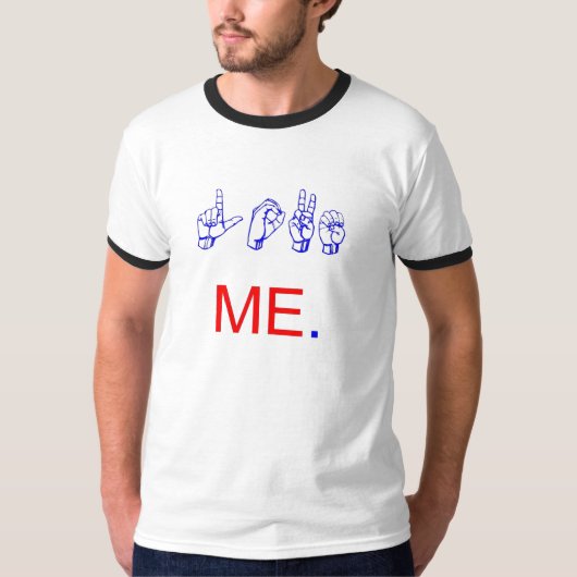 Liebe ich Zeichensprache T-Shirt (Vorderseite)
