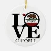 LIEBE Idyllwild Kalifornien Keramik Ornament (Vorne)