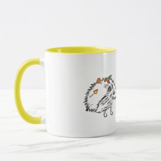 Liebe Igel Herbst zeichnend Zeichnend Tasse (Links)