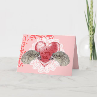 Liebe-Igels-Gruß-Karte Feiertagskarte