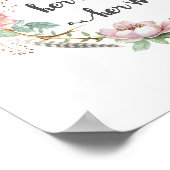 Liebe ihr aber Verließ ihren wilden Kranz Poster (Ecke)