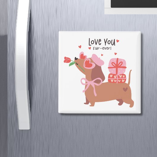 Liebe Ihr ewig Niedlicher französischer Dackel Hun Magnet