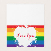 Liebe Ihr Gay Pride Herz (Innenseite Aufgefaltet)