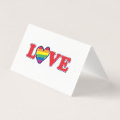 Liebe Ihr Gay Pride Herz (Rückseite)