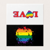 Liebe Ihr Gay Pride Herz (Außenseite Aufgefaltet)