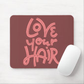 Liebe Ihr Haar Mousepad (Mit Mouse)