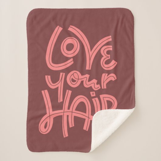 Liebe Ihr Haar Sherpadecke (Vorderseite)