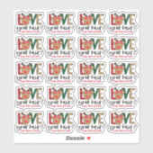 Liebe Ihr Haar Snap Share Verlass Weihnachten Aufkleber (Blatt)