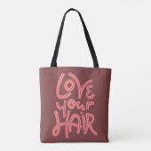Liebe Ihr Haar Tasche (Rückseite)