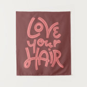 Liebe Ihr Haar Wandteppich (Vorderseite)