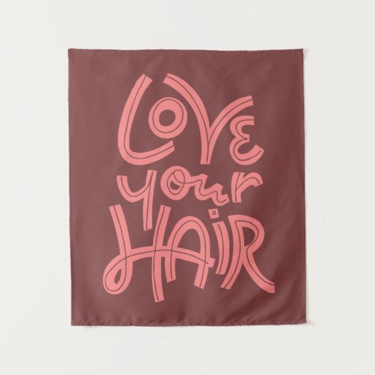 Liebe Ihr Haar Wandteppich (Vorderseite)