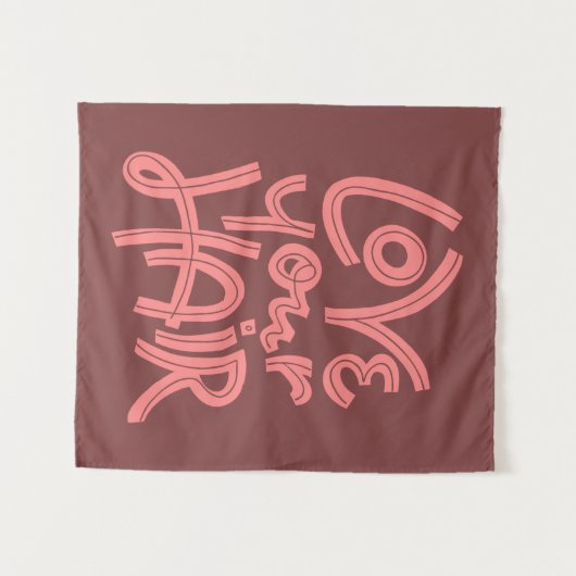 Liebe Ihr Haar Wandteppich (Vorderseite (Horizontal))