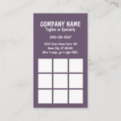 Liebe Ihr Haustier-Briefmarken-Karte bokeh Visitenkarte (Rückseite)