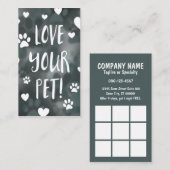 Liebe Ihr Haustierkupon-Karte bokeh Treuekarte (Vorne/Hinten)