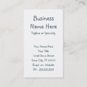 Liebe Ihr Haustiertag Visitenkarte (Rückseite)