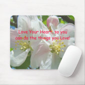 Liebe Ihr Herz also Sie kann die Sachen tun Sie Mousepad (Mit Mouse)
