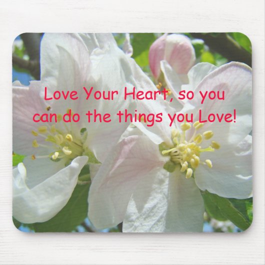 Liebe Ihr Herz also Sie kann die Sachen tun Sie Mousepad (Vorne)