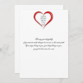 Liebe Ihr Körper jetzt Dankeskarte (Vorne/Hinten)