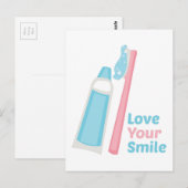 Liebe Ihr Lächeln Postkarte (Vorne/Hinten)