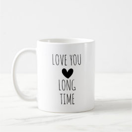 Liebe Ihr langjähriges Typografie Herz Kaffeetasse