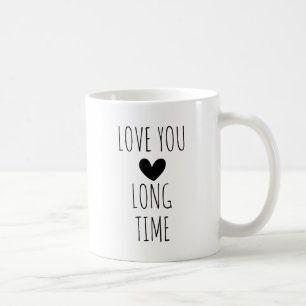 Liebe Ihr langjähriges Typografie Herz Kaffeetasse