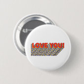 LIEBE IHR Layout Retro-Typografie Zitat Button (Vorne & Hinten)