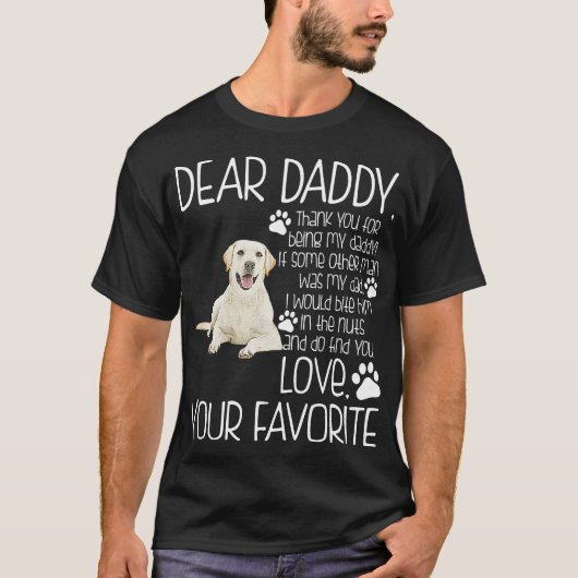Liebe Ihr Lieblingslabrador-Retriever-Hundet-shirt T-Shirt (Vorderseite)