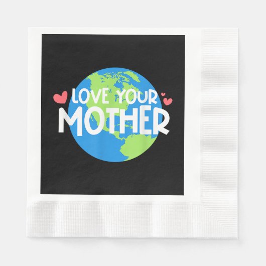 Liebe Ihr Muttererdtag Serviette (Vorderseite)