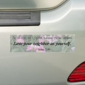 Liebe Ihr Nachbar als selbst -- Galatians Autoaufkleber (Auf Auto)