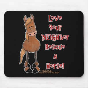 Liebe Ihr NEIGHbor-Pferd Mousepad