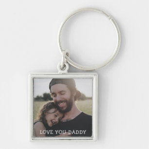 Liebe, Ihr Papa, Personalisierte Foto Schlüsselket Schlüsselanhänger
