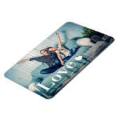 Liebe | Ihr persönliches Foto und Ihr Herz Magnet (Linke Seite)