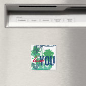 Liebe Ihr Schmetterling Palm Tree Paradise Magnet (In Situ (Geschirrspüler))