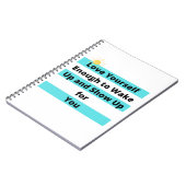 Liebe Ihr Selbst genug, um wecken und aufzutauchen Notizblock (Linke Seite)