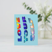 Liebe Ihr Selbst - Postkarte (Stehend Vorderseite)