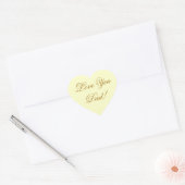 LIEBE IHR VATER Herz-Aufkleber (Umschlag)